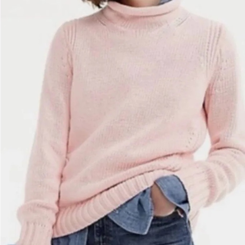 J. Crew 1988 Rollneck Sweater Heathered Sky Blue Size Men’s Small Excellent Cond - Picture 15 of 15